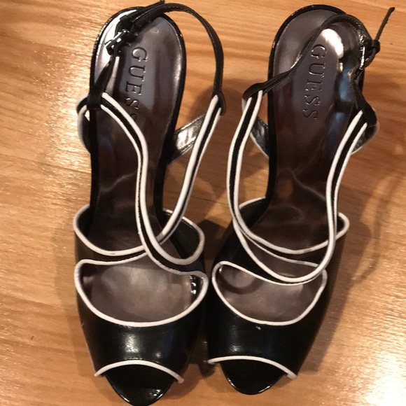 Guess black and white heels - Picture 3 of 10